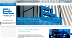Desktop Screenshot of el-elektroanlagen.com