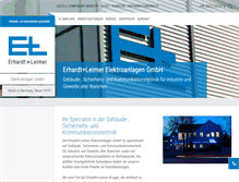 Tablet Screenshot of el-elektroanlagen.com